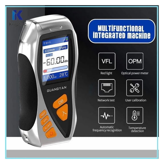 Y9 Optical Power Meter Measurement Fiber Optic Visual Fault Finder 5km Fiber Tester Rj45 Cable Dry Battery OPM -50 To 26dbm