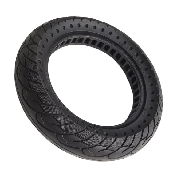 YAAQII for 12 Inch Solid Rubber Tire 12x2.50 Electric Vehicle Tires Anti-Puncture Wear-Resistant for Scooters Electric Cars 62-203 Dense Pattern Strong Grip Black