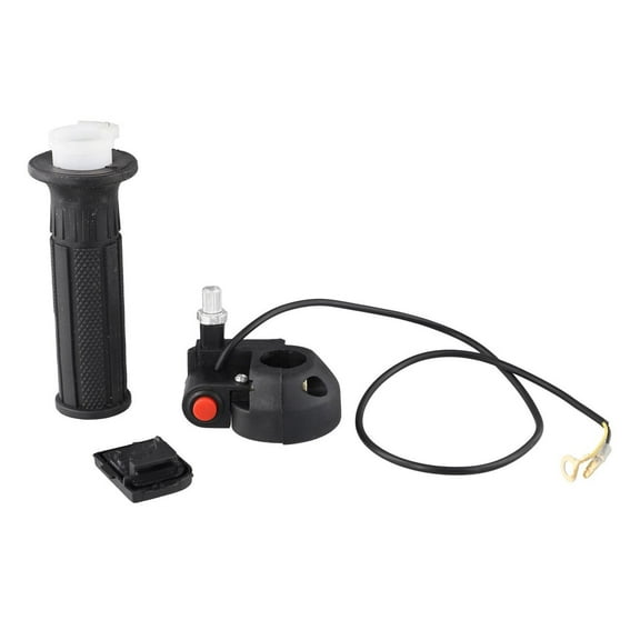 YAAQII for 7/8 Inch Throttle Grip and Stop/Kill Switch for 47cc 49cc Mini Motorcycle ATV Quad Bike, Rubber Handle Accelerator Replacement Part, Off-Road Vehicle Accessory