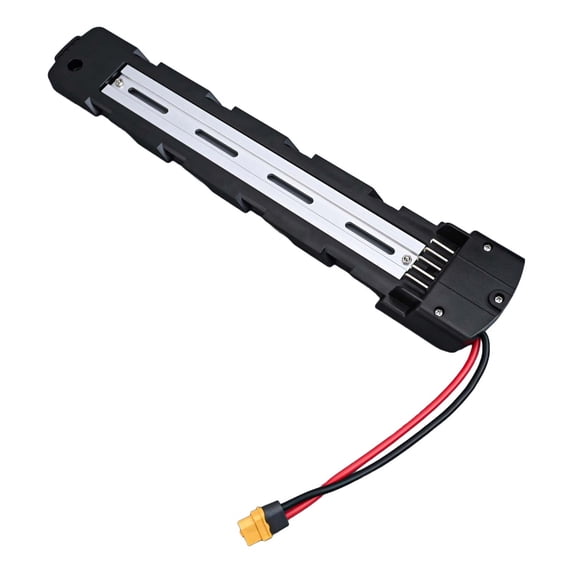 YAAQII for Electric Bicycle Battery Box Base Mounting Plate Holder with Cable for Parrot DP-4 DP-5 DP-6 DP-9 Ebike 5-Pin Interface Compatible with for Super73 Series 350x66x28mm Black