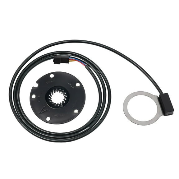 YAAQII for Electric Bicycle Pedal Assistant Sensor 5 Magnets Speed Sensor for E-Bikes, Alloy Material, 110cm Line Length, SM-3A Plug, Easy Installation, Improves Battery Life and Range