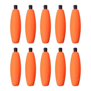 Slotted Cigar Torpedo Peg Floats – Fishing Bobbers, Choose Size & Quantity, Mixed Colors