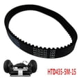 thumbnail image 1 of YAAQII for HTD5M-435 Replacement Belt 15mm Width for Electric Skateboard Conversion Kit, for Durable Rubber Timing Belt, Black Thickened Design for Easy Installation, 1 of 7