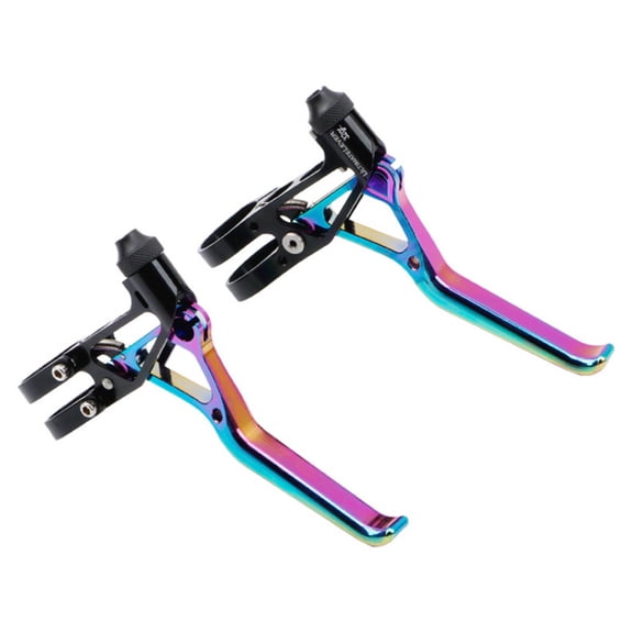 YAAQII for Litepro Ultra Light V Brake Lever Set for Brompton Folding BikeBicycle 14 16 20 Inch, CNC Aluminum Alloy, Ergonomic Design, 64g/Pair, Color