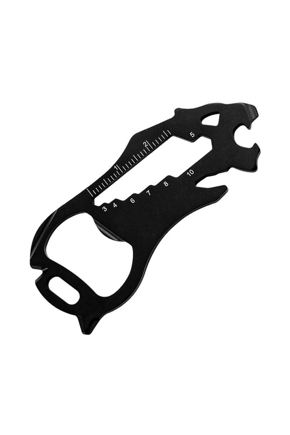 for Multifunctional Keychain Multitool Card Stainless Steel Pocket Gadget for Men Hikers Travelers Cyclists Backpackers with Bottle Opener Screwdriver Ruler