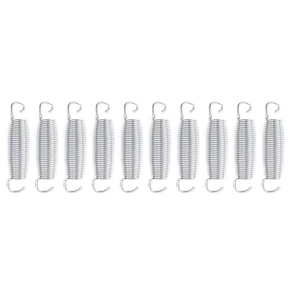 YAAQII for Springs Replacement Heavy-Duty Galvanized Steel 10-Pack 9cm Length 2.3cm Diameter High Elasticity Corrosion-Resistant Max Load 50kg for Outdoor Fitness Equipment