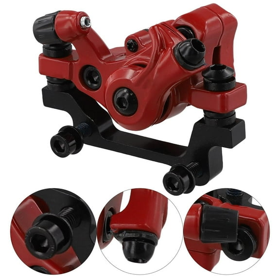 YAAQII for Bicycle Disc Brake Kit Front Rear Calipers F160/R140 Red Aluminum Alloy Sensitive Braking Long Life for Mountain Road Bikes