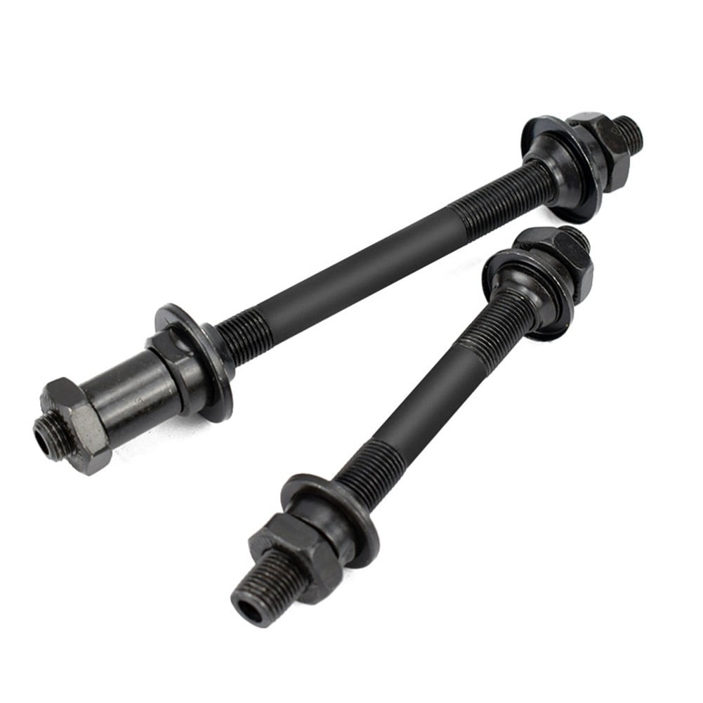 Bicycle Hub Axle Quick Release Front And Rear Alloy Complete Black Finish Quick-Release Axle