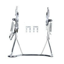 YAAQII for Bicycle Rear Kickstand 14inch style1 Drop Stand for Cruiser Beach Bike E-Bike Scooter Old School Bikes Easy Install Iron Black Silver