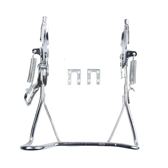 YAAQII for Bicycle Rear Kickstand 14inch style1 Drop Stand for Cruiser Beach Bike E-Bike Scooter Old School Bikes Easy Install Iron Black Silver