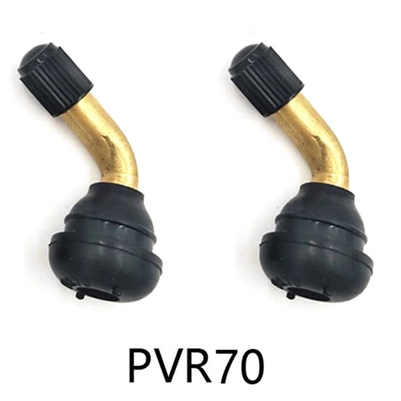 YAAQII for Tubeless Tyre Valve Stems 2-Pack for Electric Scooter Bike PRV70(90 degree) Angled Aluminum Alloy Natural Rubber Long Life 11.5mm Rim Hole