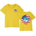 thumbnail image 1 of YABCSAZ 4th of July Baby Boys Girls Outfits Short Sleeve Tops Summer Casual T-Shirts American Flag Star Shirts Toddler Kids Patriotic Clothes Unisex Tops Independence Day Tops 5 Years, 1 of 8