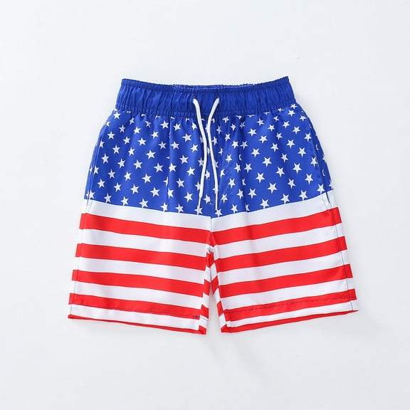 YABCSAZ 4th of July Baby Girl Boy Outfits Summer Infant Toddler Independence Day American Flag Star Printed Short Sleeve Jumpsuit Wrap Bottom Romper Kids Patriotic Clothes 1-2 Years