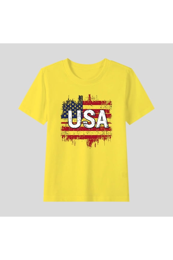 4th of July Toddler Baby Boy's Girl's Shorts American Flag Star Summer Casual Shorts Kids Patriotic Athletic Bermuda Shorts Unisex Playwear Trunks Short for Teens Independence Day 3 Years