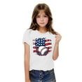 thumbnail image 1 of YABCSAZ 4th of July Tops for Girls Boys American Flag Star Kid Outfits Short Sleeve Casual Loose Summer T-shirts Toddler Baby Patriotic Clothes Unisex Shirts Independence Day Tops 9 Years, 1 of 6