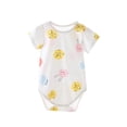 thumbnail image 1 of YABCSAZ Baby Bodysuits Short Sleev Onesie Bodysuits Round Neck Tops Baby Boys Girls Clothes Infant Newborn Outfits Romper Kids Unisex Jumpsuits Summer Casual Toddler Pajamas Set Size 9 M, 1 of 3