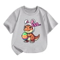 thumbnail image 1 of YABCSAZ Baby Boys Girls Easter Tops for Short Sleeve Dinosaurs & Eggs Tops Summer Casual Crewneck Tee Shirt Kids Loose Tops Soft Comfy Shirts Toddler Outfits Size 3 T, 1 of 3