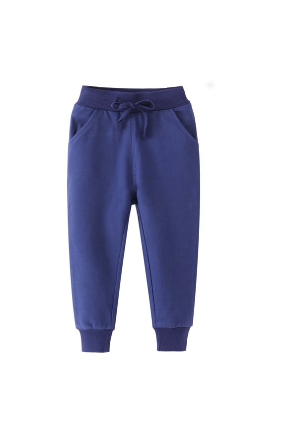 Baby Boys Girls Jogger Bottoms Sweatpant Pants High Waist Cotton Neutral Pant Toddler Kids Thermal Pants Infants Unisex Fitting Pants Chidren Athletic Running Play Games Outwear Size 7 Years