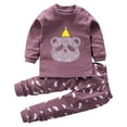 thumbnail image 1 of YABCSAZ Baby Girls and Boys Cotton Sets Long Sleeve Round Neck T Shirts and Pants Two Piece Set Casual Loose Fit Printing Baby Outfits Fall Trendy Clothes Size 5 Years, 1 of 3