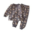thumbnail image 1 of YABCSAZ Baby Girls and Boys Sets Long Sleeve Round Neck T Shirts and Pants Two Piece Set Casual Loose Fit Printing Baby Outfits Fall Trendy Clothes Size 5 Years, 1 of 3