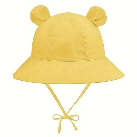 YABCSAZ Baby Girls BoysSun Hat UV Protection Breathable Boonie Hat Foldable Kids Cute Wide Brim Bucket Hats Adjustable Toddler Summer Hats for Hiking Beach Fishing Summer Safari Size 2 Years(XL)