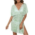 thumbnail image 1 of YABCSAZ Beach Cover Ups for Women Summer Swimsuit Crochet Swim Cover Up 2025 Swimwear Chiffon Cover Ups Tops Oversize Dress Shirts Plus Size Bathing Suit Cover Up for Women Vacation, 1 of 4
