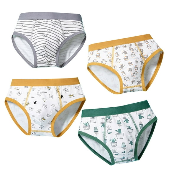 YABCSAZ Boys' and Toddler Briefs Comfort Flex Boys and Toddler Underwear Cotton Underwear Multiple Packs Available pack of 4 Size 3 Years