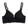 thumbnail image 1 of YABCSAZ Bras for Women Plus Size Lace Backless Ultra-thin Bra Wirefree Compression Bras High Lift Close Breast Super Breathable Augmentation Underwear Super Breathable Soild Everyday Bra, 1 of 3