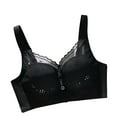 thumbnail image 1 of YABCSAZ Bras for Women Plus Size Push Up Sports Bra High Lift Stretch Comfy Close Breast Tops Lace Floral Side Full-Coverage Breathble Underwear Four Breastfeeding Bralette Gifts for Women, 1 of 3