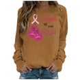 thumbnail image 1 of YABCSAZ Breast Cancer Shirts Tops for Women/Short Sleeve Shirts/Crewneck Shirt/Sweatshirt/Hoodie with Blessed Breast Cancer Pink Ribbon/Breast Cancer Awareness Breast Cancer Survivor Gifts for Women, 1 of 5