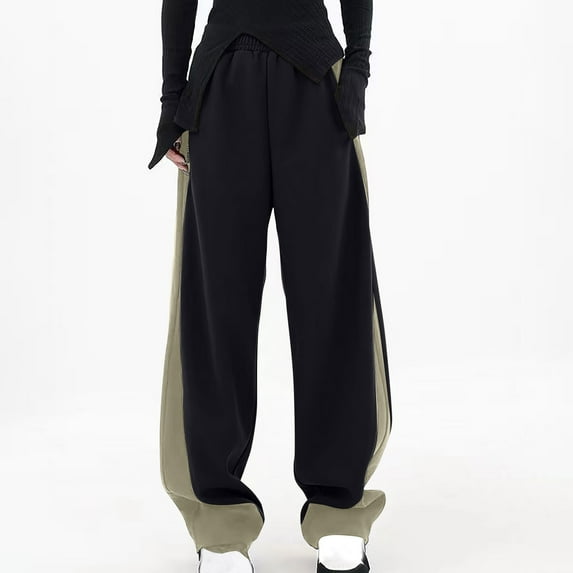 YABCSAZ Cargo Sweatpants for Women Fleece Casual High Waist Baggy Pants Hipop Travel Y2K Streetwear Pants Wide Leg Oversize Athletic Pants with Pockets for Lounge Workout, Jogging, Running