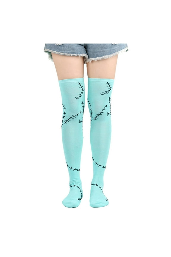Compression Socks for Women&Men Cotton Cushioned Xmas Knee High Socks Novelty-Dress Socks Colorful-Funky-Funny Thigh High Socks for Athletic Running,Gift for