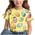 thumbnail image 1 of YABCSAZ Easter Shirt for Toddler Boy Girl Summer Casual Loose T Shirts Crewneck Short Sleeve Bunny Outfits Kids Digger Eggs Hunt Tops Cotton Tee Top Blouses Size 11 T, 1 of 8