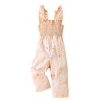 thumbnail image 1 of YABCSAZ Easter Toddler Baby Ruffled Sleeveless Romper Casual Summer Jumpsuits One-piece Pants Elastic Waist Rompers Funny Cute Eggs Bunnies Unisex Romper for Infant Baby Outfits Size 3 T, 1 of 3
