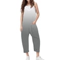 thumbnail image 1 of YABCSAZ Girl's Jumpsuit Sleeveless Spaghetti Strap Romper Baggy Wide Leg Romper Kids Clothes Infants Baby Outfits Casual Loose Summer Jumpsuit with Pockets Size 7 Years, 1 of 6