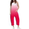 thumbnail image 1 of YABCSAZ Girl's Jumpsuit Sleeveless Spaghetti Strap Romper Baggy Wide Leg Romper Kids Clothes Infants Baby Outfits Casual Loose Summer Jumpsuit with Pockets Size 9 Years, 1 of 6