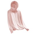 thumbnail image 1 of YABCSAZ Girls Boys Sun Protection UPF 50+ Coat Jacket Lightweight Sunscreen Hoodie Baby Long Sleeve Rash Guard Outwear Swim Shirt Kids Young Children Teens Size 130, 1 of 5