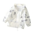 thumbnail image 1 of YABCSAZ Girls Boys Sun Protection UPF 50+ Coat Jacket Lightweight Sunscreen Hoodie Baby Long Sleeve Rash Guard Swim Shirt Kids Young Children Teens Outwear Size 15 Years, 1 of 3