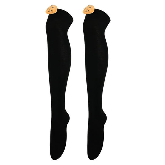 YABCSAZ Halloween Compression Socks for Women Cotton Cushioned Xmas Knee High Socks Novelty-Dress Socks Funky-Funny Thigh High Socks for Athletic Running,Halloween Gift for Women