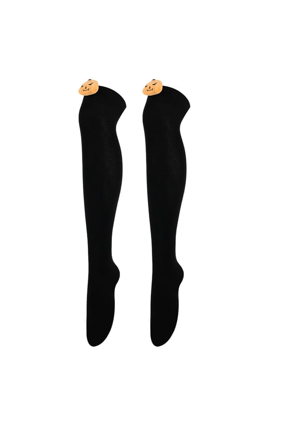 Halloween Compression Socks for Women Cotton Cushioned Xmas Knee High Socks Novelty-Dress Socks Funky-Funny Thigh High Socks for Athletic Running,Halloween Gift for Women