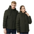 thumbnail image 1 of YABCSAZ Heated Jackets for Women&Mens 11 Heating Zones 2 Control Hooded Jacket USB Charging Lightweight Water&Wind Resistant Couple Heated Rain Jacket Electric Outdoors Coats Halloween Gifts, 1 of 6