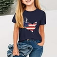 thumbnail image 1 of YABCSAZ Independence Day Tops for Girls Boys American Flag Star Kid Outfits Short Sleeve Casual Loose Summer T-shirts Toddler Baby Patriotic Clothes Unisex Shirts 4th of July Tops 2 Years, 1 of 4