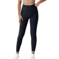 thumbnail image 1 of YABCSAZ Leggings for Women Butt Lifting High Waist Yoga Pants Tummy Control Workout Running Yoga Pants, No Front Seam Leggings Strength Black leggings Women Soft Plus Size Leggings Maternity, 1 of 6