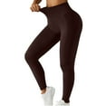 thumbnail image 1 of YABCSAZ Leggings for Women Butt Lifting High Waist Yoga Pants Tummy Control Workout Running Yoga Pants, No Front Seam Leggings Strength Black leggings Women Soft Plus Size Leggings Maternity, 1 of 8