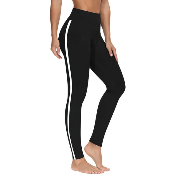 YABCSAZ Leggings for Women High Waist Yoga Pants Tummy Control Butt Lifting Workout Running Yoga Pants, Color Block Black leggings Women Soft Plus Size Leggings Maternity