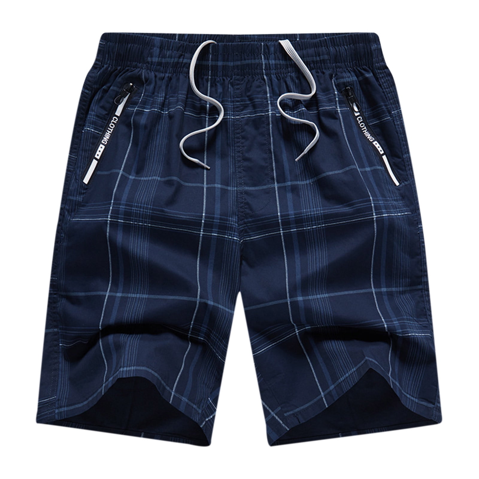 Drawstring Elastic Waist Sports Bermuda Shorts
