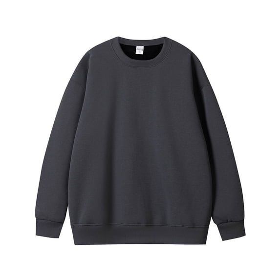 YABCSAZ Men's Fleece Crewneck Sweatshirt Thick Loose fit Soft Basic Pullover Sweatshirt S-3XL