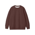 thumbnail image 1 of YABCSAZ Men's Fleece Crewneck Sweatshirt Thick Loose fit Soft Basic Pullover Sweatshirt S-3XL, 1 of 2