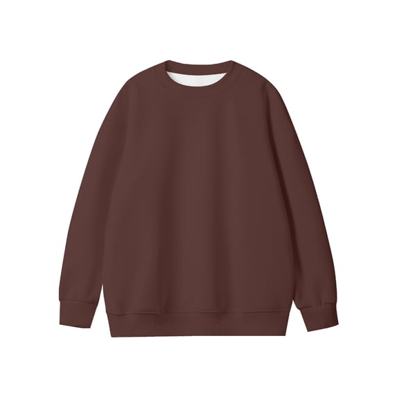 YABCSAZ Men's Fleece Crewneck Sweatshirt Thick Loose fit Soft Basic Pullover Sweatshirt S-3XL