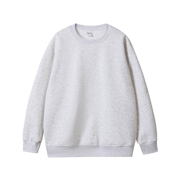 YABCSAZ Men's Fleece Crewneck Sweatshirt Thick Loose fit Soft Basic Pullover Sweatshirt S-3XL